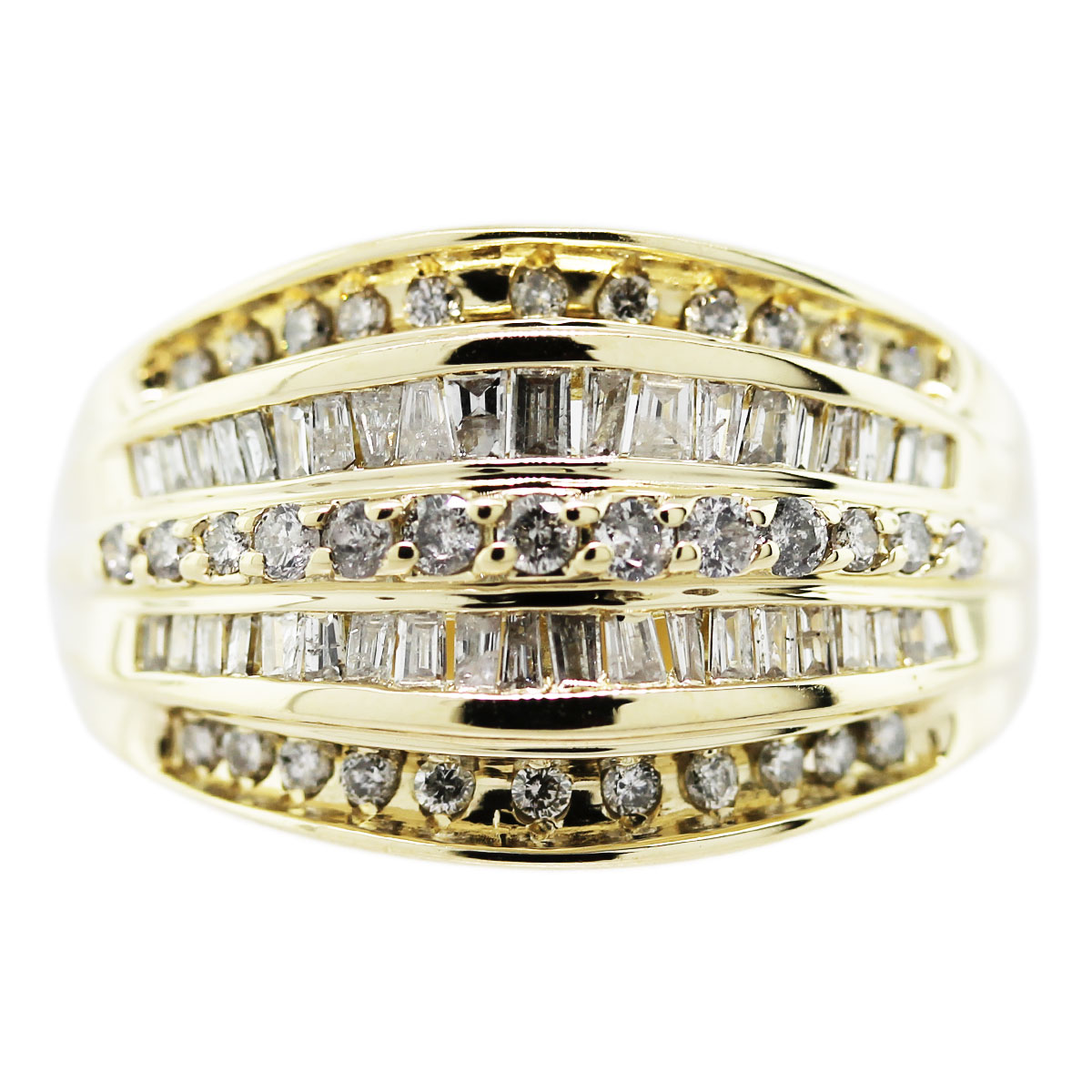 18K Yellow  Gold  Mens  Diamond  Ring  Raymond Lee Jewelers