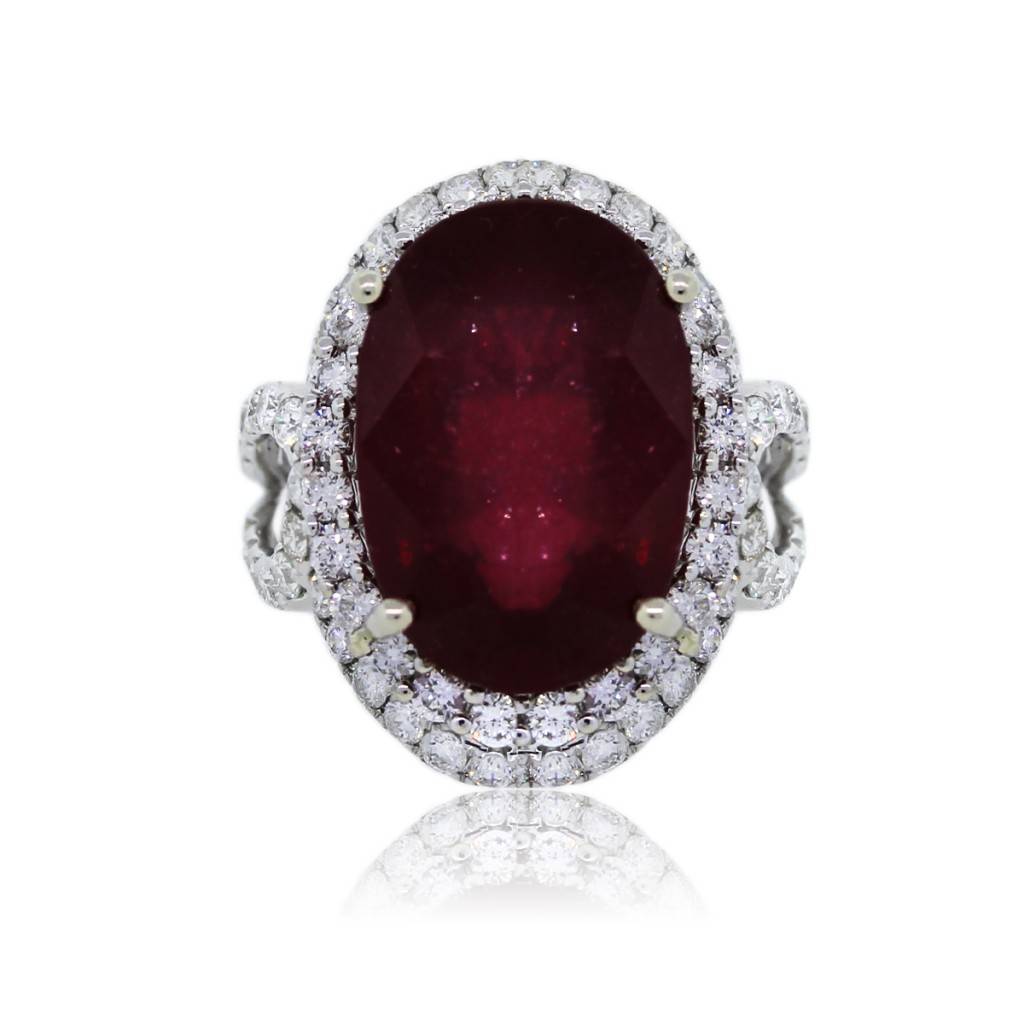 Ruby Cocktail Ring 22
